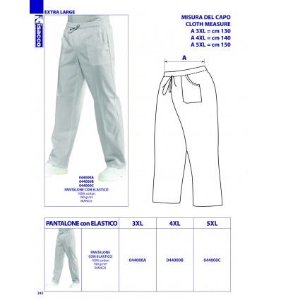 PANTALONI CON ELASTICO IN VITA