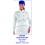 GIACCA LADY bianco+blu cina