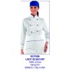 GIACCA LADY bianco+blu cina