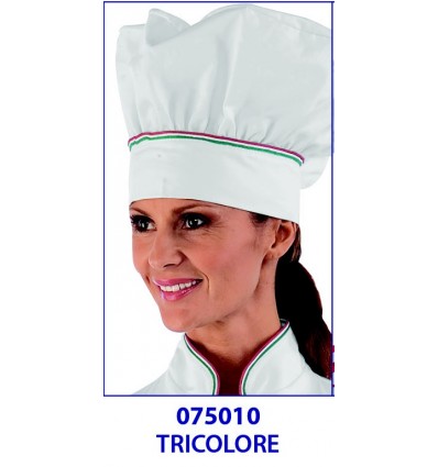 CAPPELLO CUOCO TRICOLORE
