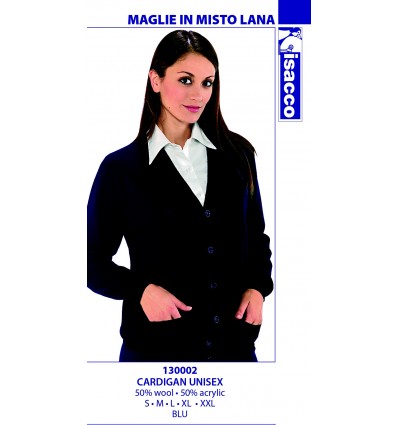CARDIGAN UNISEX MISTO LANA