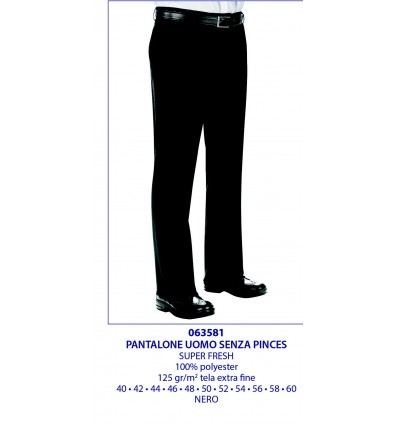 PANTALONE SENZA PINCES