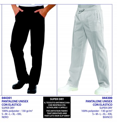 PANTALONE UNISEX CON ELASTICO