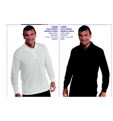 POLO UNISEX  MANICA LUNGA N.